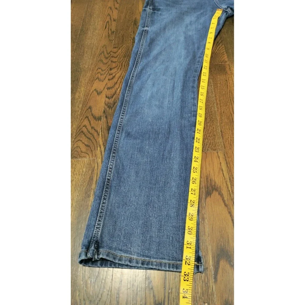 Wrangler Retro Slim Boot Men's 30x32 Blue Medium Wash Western Cowboy Rodeo Denim